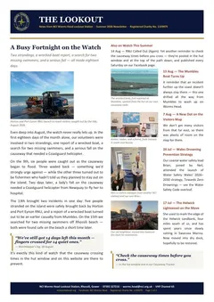 Front page of The Lookout newsletter, Summer 2026