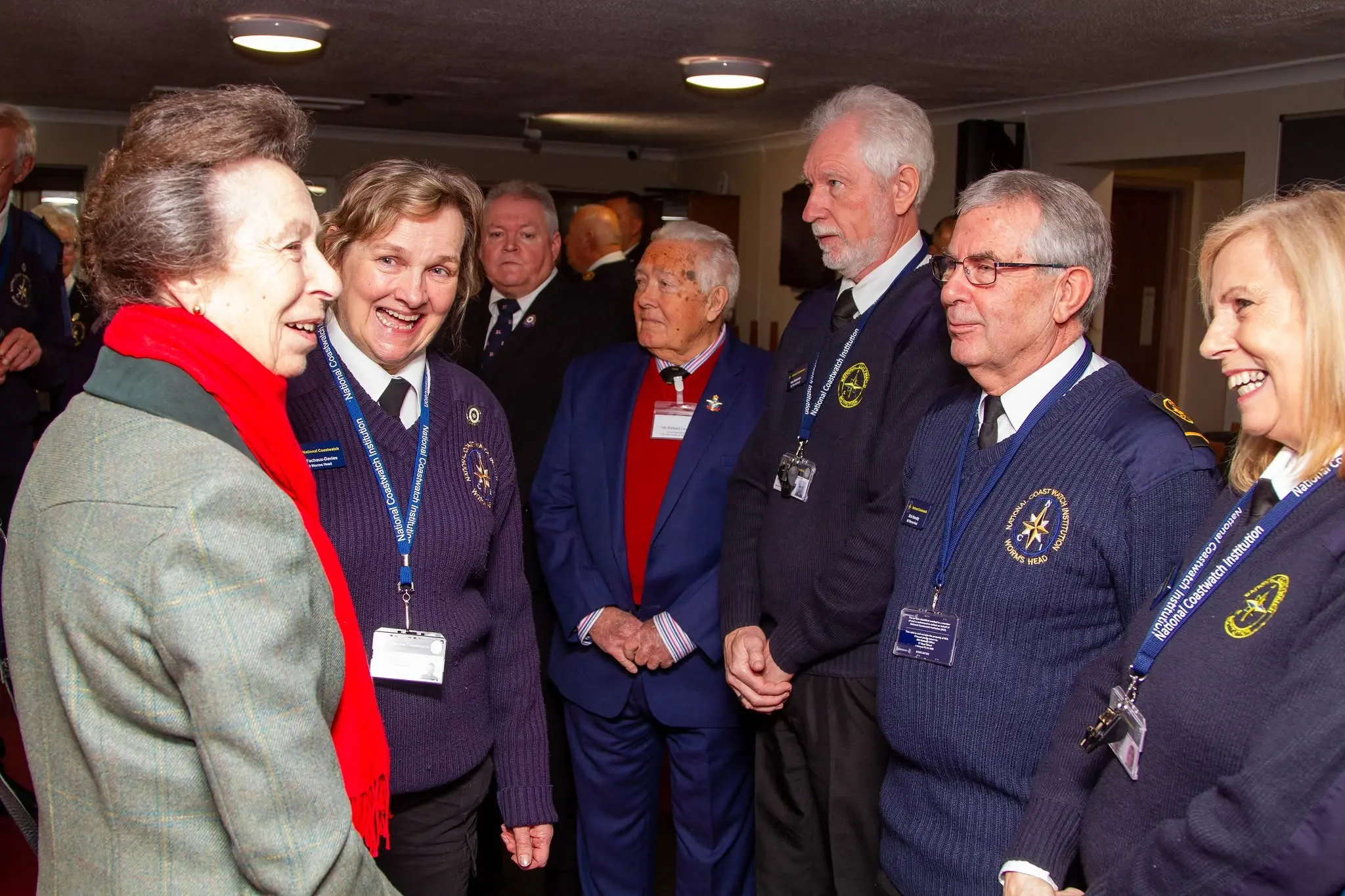 HRH The Princess Royal meeting NCI Worms Head volunteers and guests