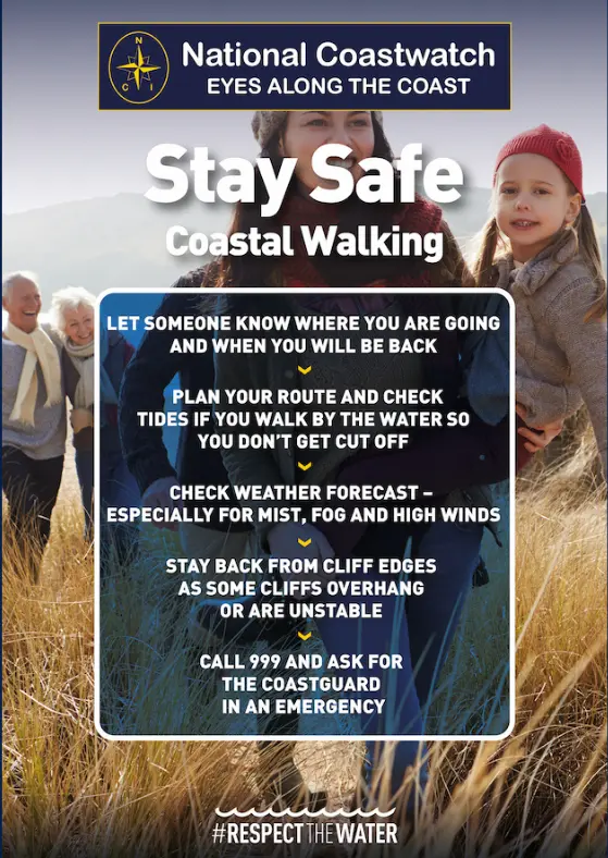 NCI Stay Safe: Coastal Walking safety card